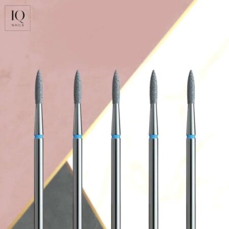 Pack 5 Fraises Diamant Flamme 018 - IQ Nails