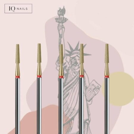 Pack 5 Fraises Diamant Cône Tronqué ZRN 021 - IQ Nails