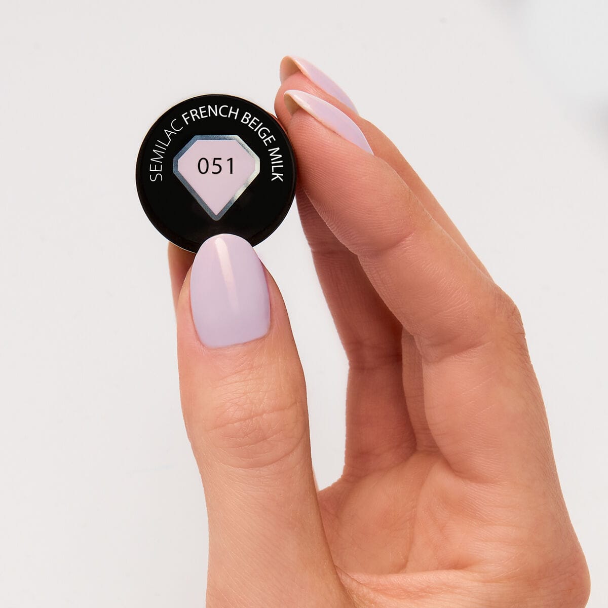 Semilac - Vernis semi-permanent Beige Milk 051 - 7ml – Image 2