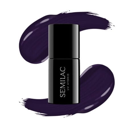 Semilac - Vernis semi-permanent Black Purple 100 - 7ml 