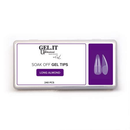 Gel Tips Soak off - Long Almond
