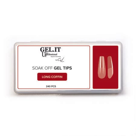 Gel Tips Soak off - Long Coffin
