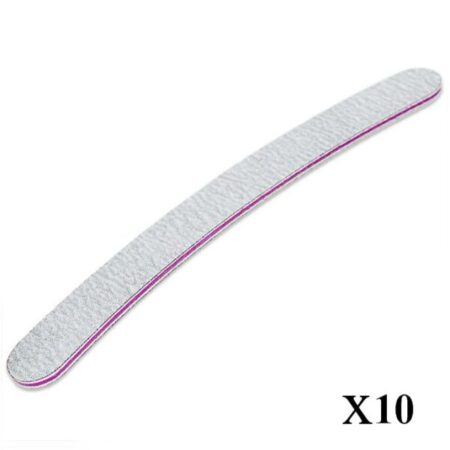 10x Limes à ongles Courbée Zebra 100/180