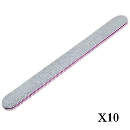 10x Limes à ongles Droite Zebra 100/180