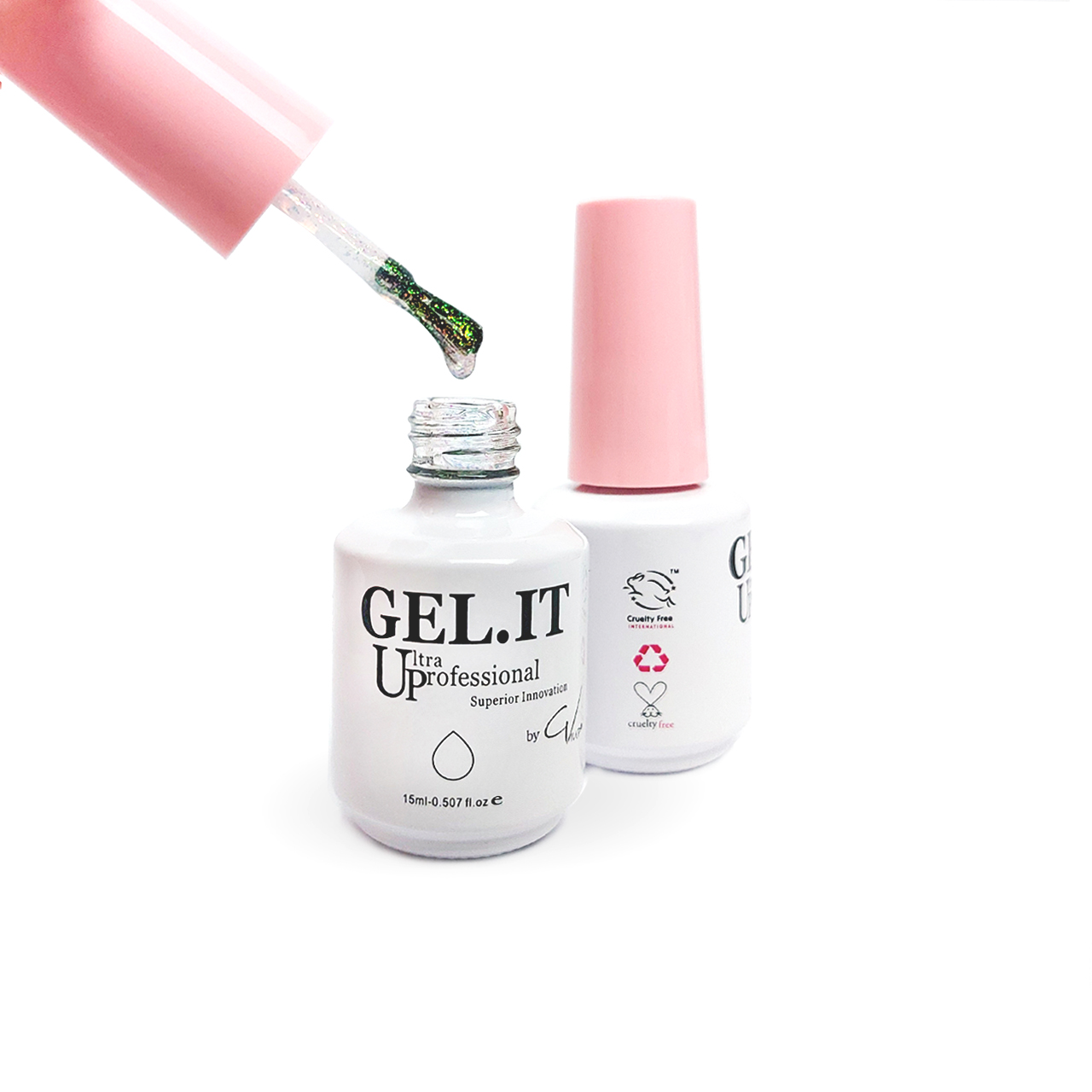 Top Coat Non Wipe Aurora Flake by GIUP - 15ml