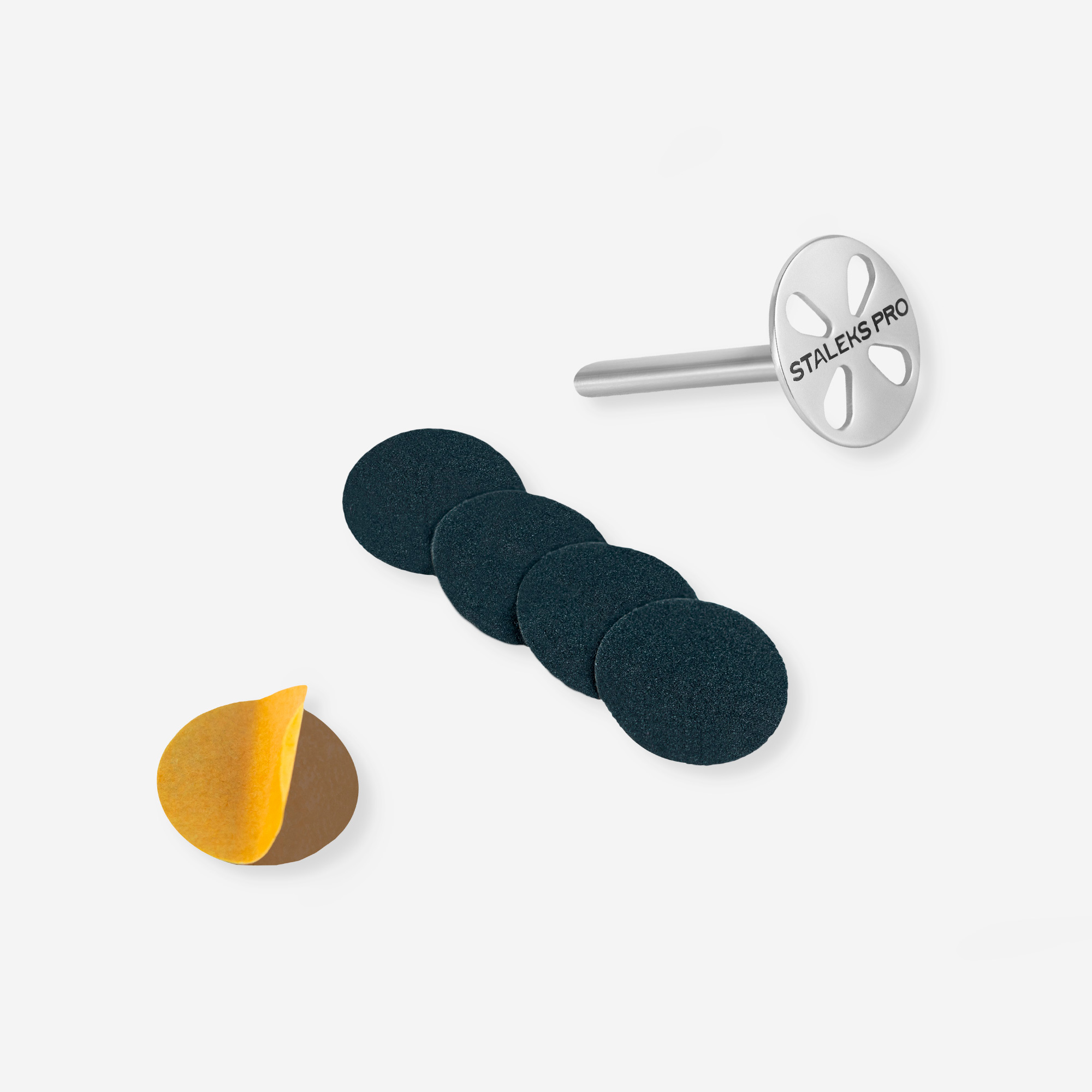 Set PODODISC STALEKS Pro S (15mm) + 5 recharges jetables grain 180 – Image 2