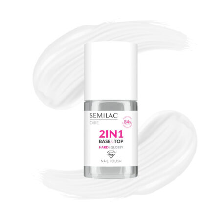 Semilac – Base/Top 2 en 1 pour les vernis à ongles classiques - 7 ml