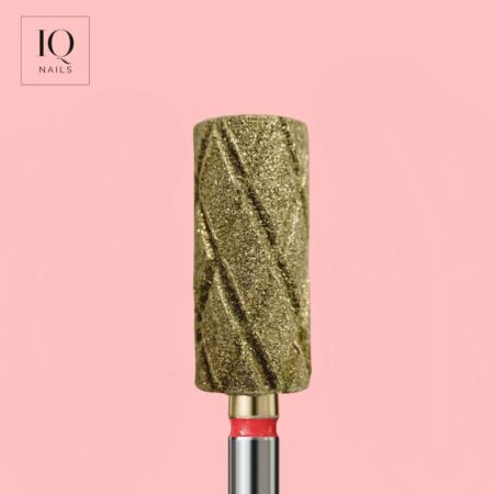 Fraise Diamant Grain Rouge forme Rouleau 050 – IQ Nails