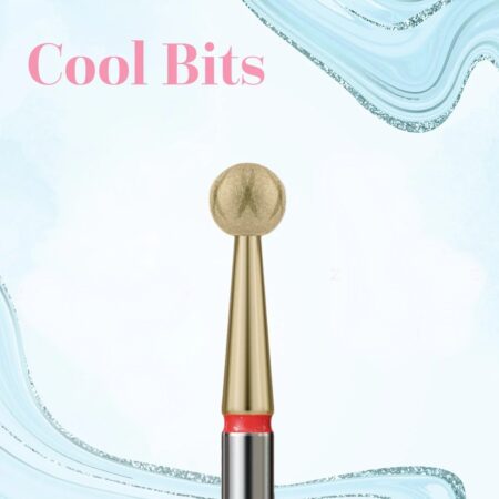 Fraise Diamant COOL BITS Grain Rouge forme Boule 031 – IQ Nails