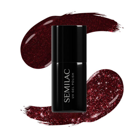 Semilac – Vernis semi-permanent 393 Sparkling Black Cherry 7 ml