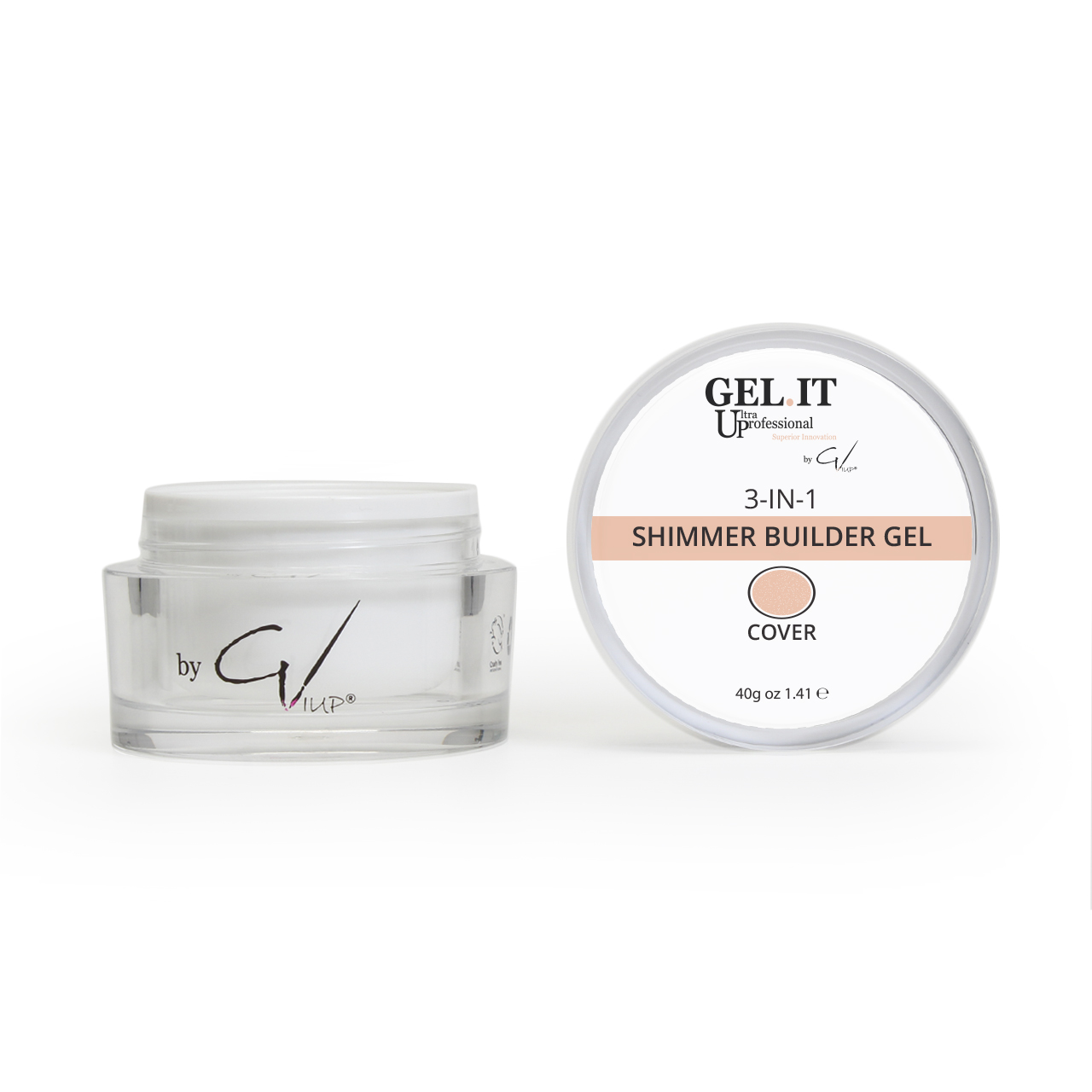 GEL IT UP - Builder Gel 3-in-1 Shimmer Cover - 40g