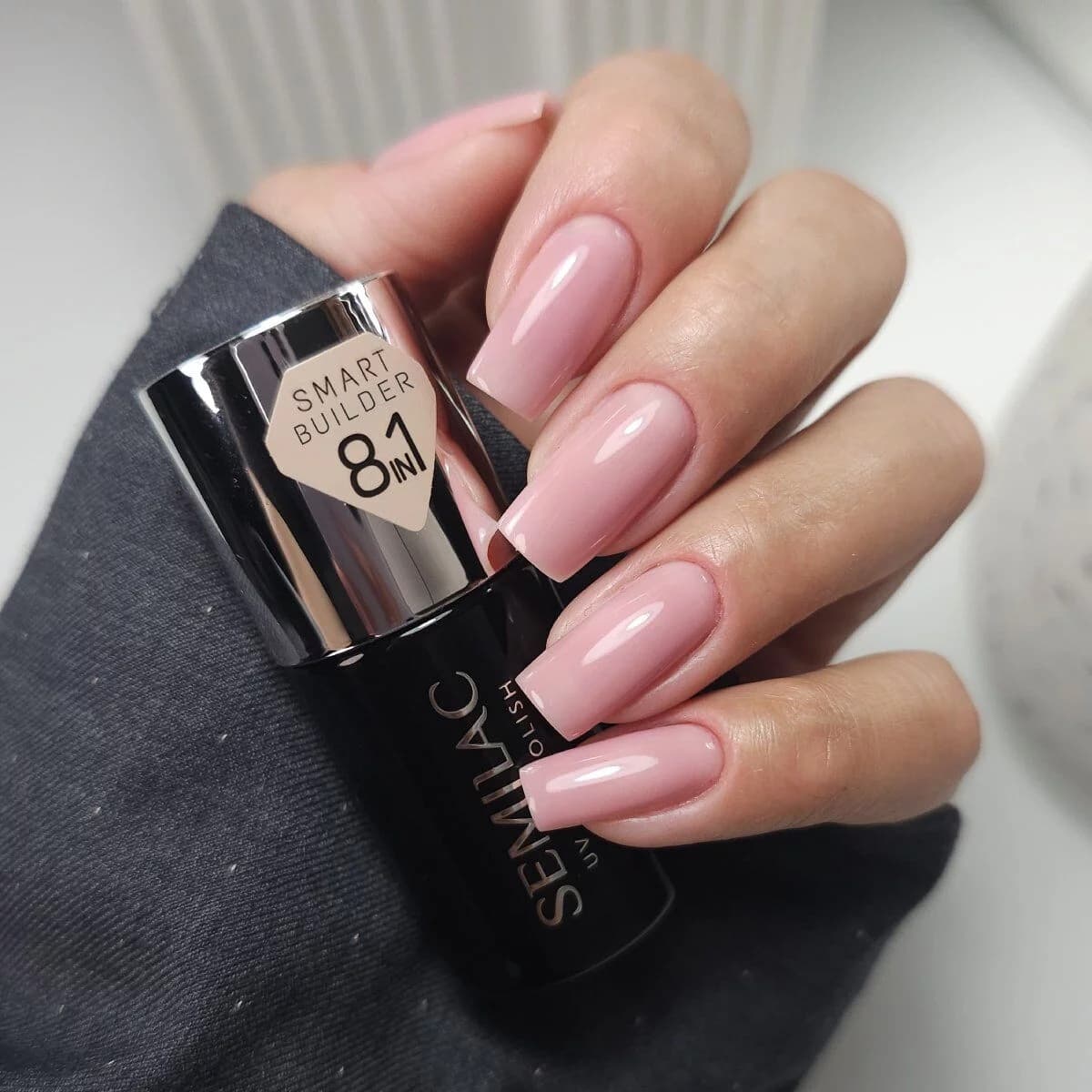 Swatch Smart Builder vernis semi permanent _8en1 Semilac - 802 Nude Rose