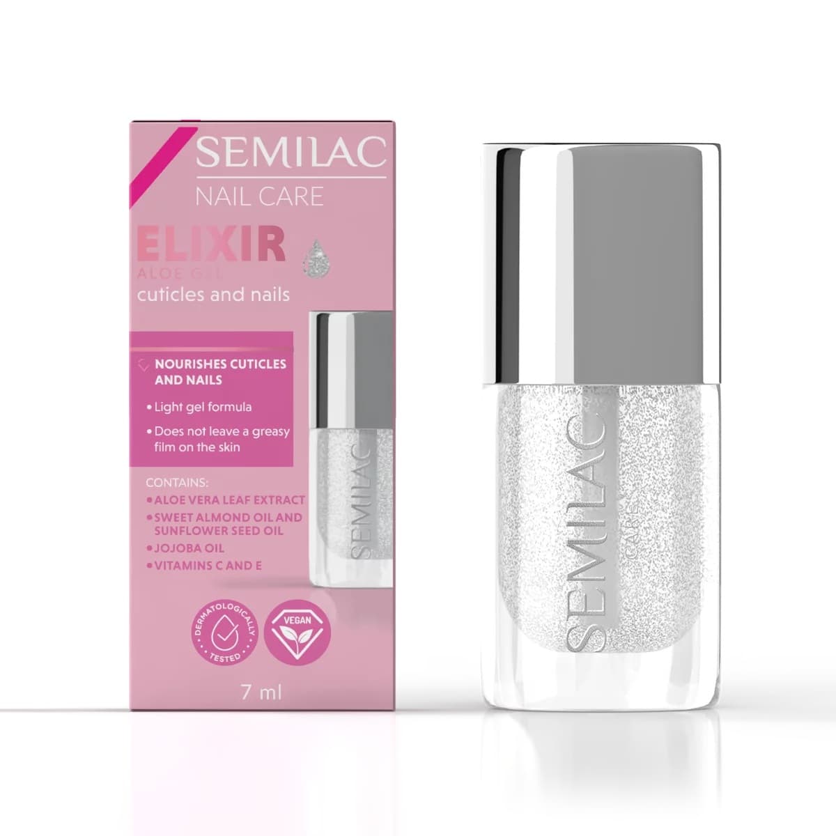 Semilac - Gel Elixir à l’Aloe pour Ongles et Cuticules - 7 ml – Image 2