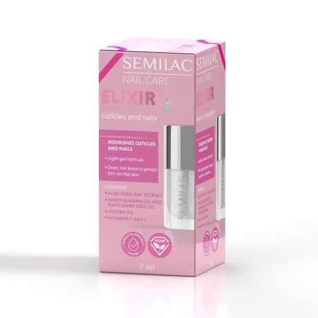 Semilac - Gel Elixir à l’Aloe pour Ongles et Cuticules - 7 ml
